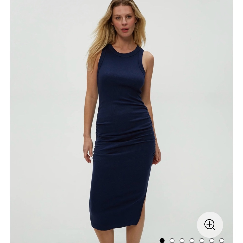 Michael Stars Navy Blue Wren Tank Midi Dress